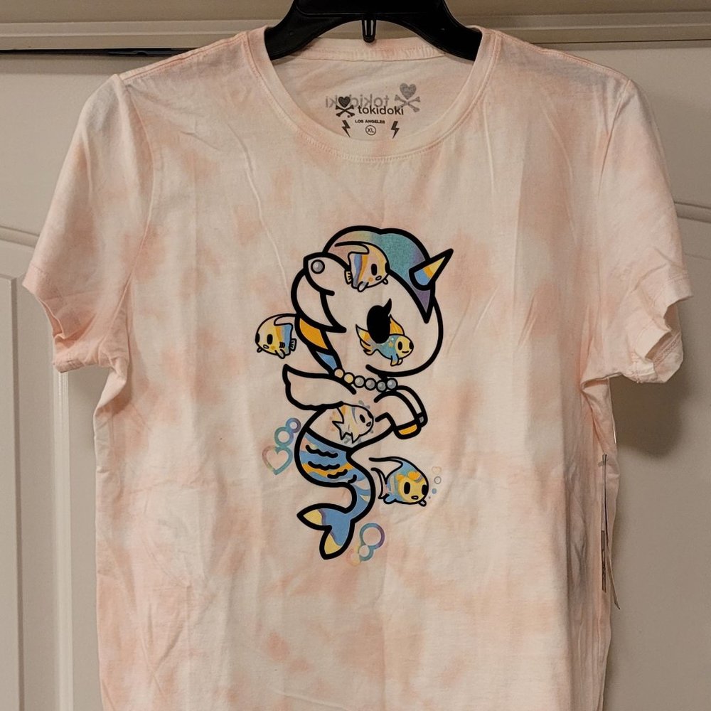NEW WITH TAGS TOKIDOKI WOMEN'S T SHIRT MERMICORN UNICORN MERMAID XL